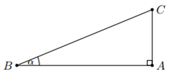 Cho tam gi&aacute;c \(ABC\) vu&ocirc;ng tại \(A\) c&oacute; \[AB = 6\;\,{\rm{cm}},\,\,\widehat B = \alpha \]. Biết \(\tan \alpha  = \frac{5}{{12}}\). H&atilde;y t&igrave;m độ d&agrave;i cạnh \(AB,BC\). (ảnh 1)