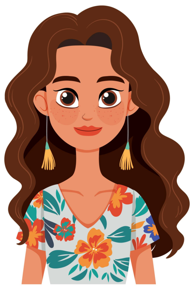 This is my aunt. She has curly hair.  (ảnh 2)