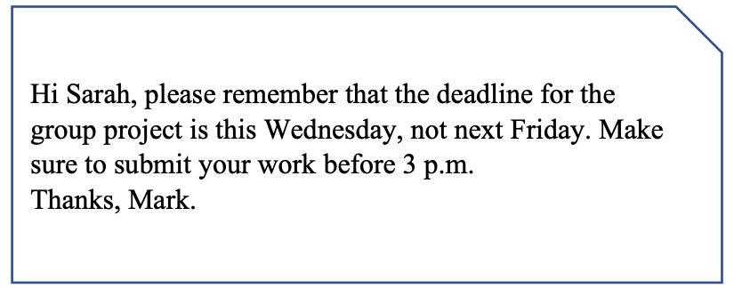 What does the message say? (ảnh 1)