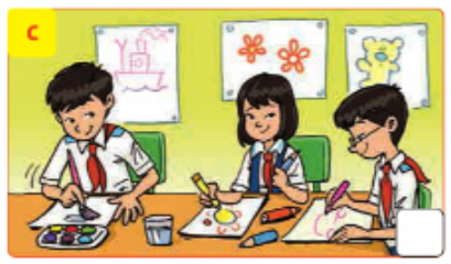 Name of place: ___________ What do they have here? ______________ Can they play here? __________________ What can they do? ___________________ (ảnh 1)