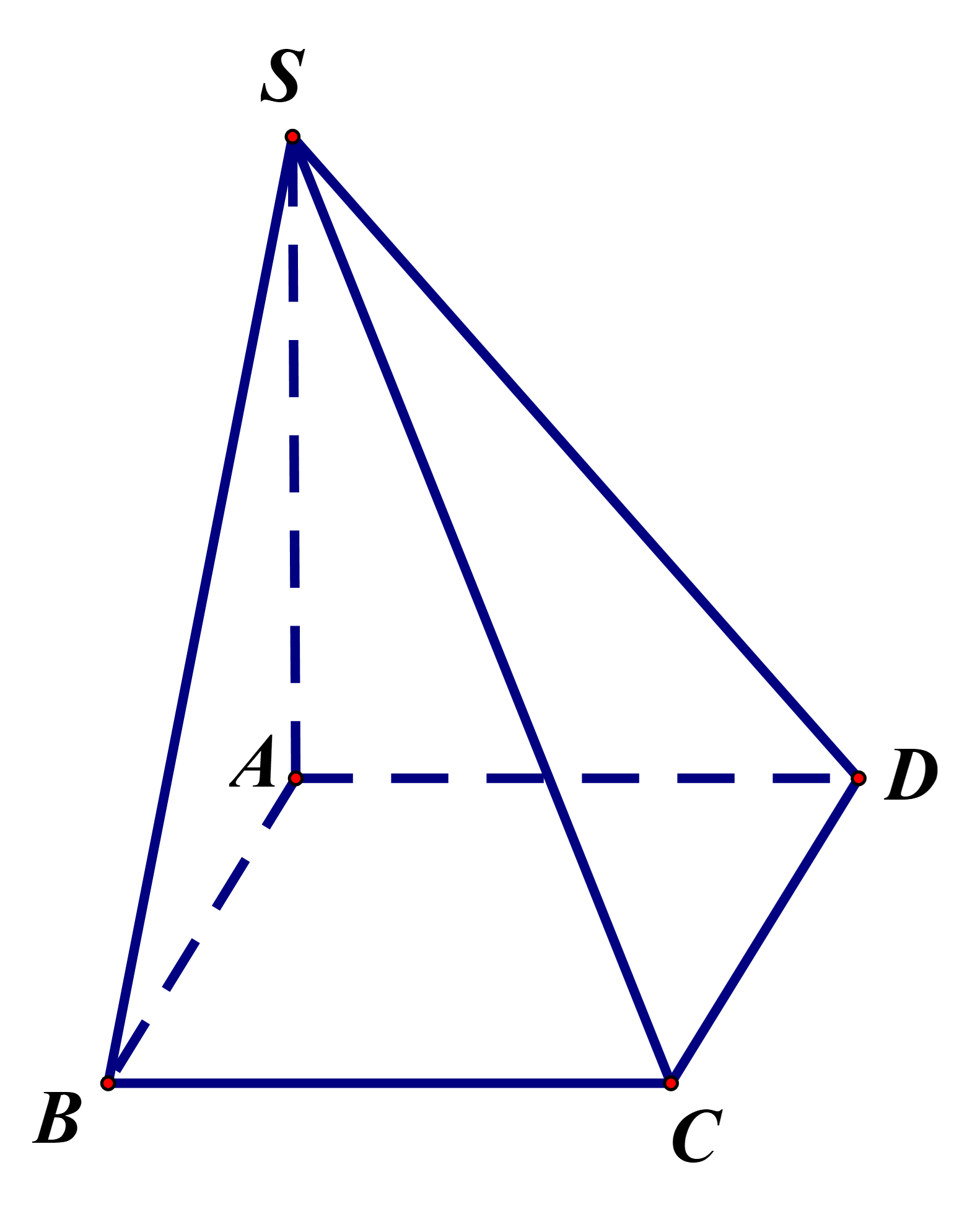V&igrave; \(SA \bot \left( {ABCD} \right) \Rig (ảnh 1)