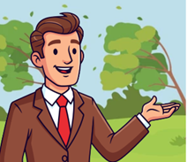 Task 1. Listen and draw lines. There is one example. Thông tin:  “This is a good day to fly a kite because it is windy outside.” → Trong hình là dự báo trời gió, và nói rằng là ngày tốt để thả diều → nối bức ảnh số 3 với A. (ảnh 1)