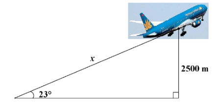 Theo đề, ta c&oacute; \[AC = 4,8\] m v&agrave; \[\widehat {BAC} = 32^\circ .\ (ảnh 1)