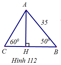 b) (h.111) T&iacute;nh \[\tan B\] rồi suy ra \[\widehat B = 60^\cir (ảnh 1)