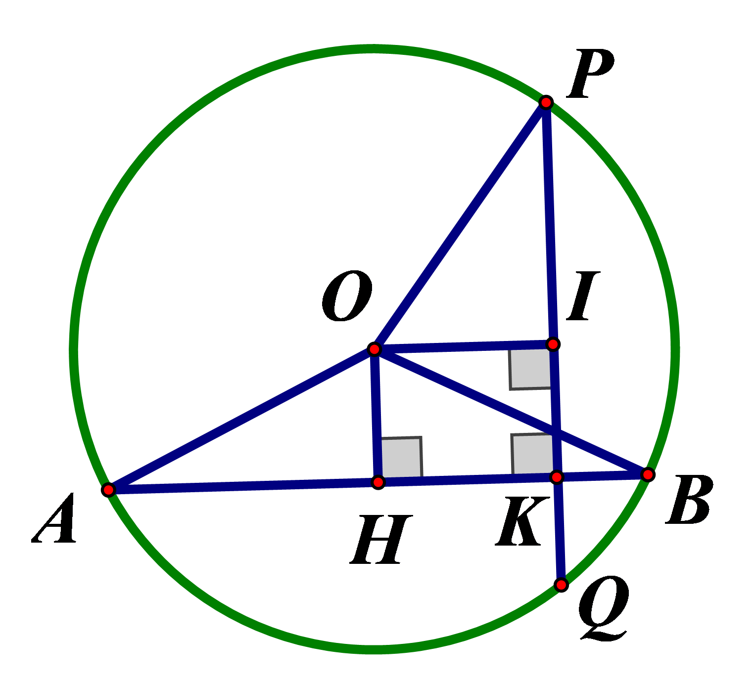 Ta c&oacute; \(\widehat {COD} = 90^\circ \) (gt) (ảnh 1)