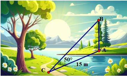 Xét vuông tại \(A\), ta có: (ảnh 1)