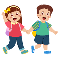 I go to school in the _____. A. afternoon		B. evening		C. morning (ảnh 1)