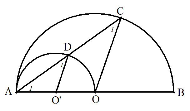 Hướng dẫn: \(D\) thuộc nửa đường tr&ograve;n đường k (ảnh 1)