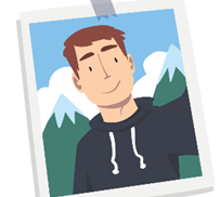 In the photo, grandpa was _____.  A. young		B. old			C. smart (ảnh 1)