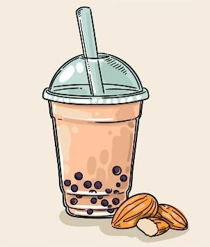 b_ _ _ _ _     _ _ _ bubble tea (n): trà sữa (ảnh 1)