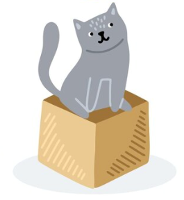 - Where is the cat?  - It’s under the box.  (ảnh 2)