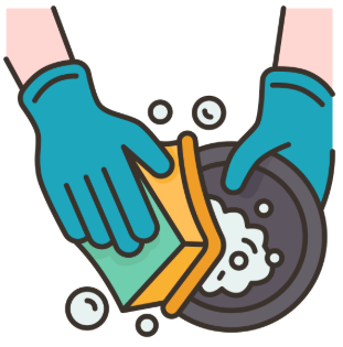 do the laundry   Từ được cho là “do the laundry” (giặt đồ) → Trong hình là hoạt động rửa bát → điền (û) vào ô trống. (ảnh 1)