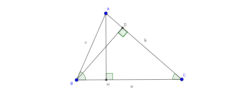 Kẻ đường cao AH v&agrave; trung tuyến AM th&igrave; \(AH (ảnh 1)