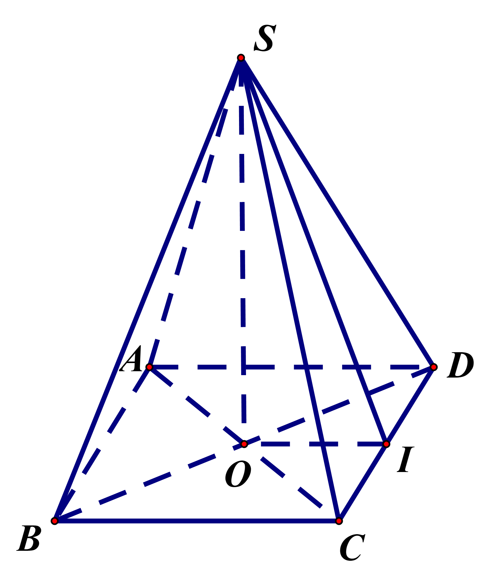 Gọi \(O\)l&agrave; t&acirc;m của h&igrave;nh vu&ocirc;n (ảnh 1)
