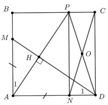 ần lượt là trung điểm của bốn cạnh \({\rm{AB}},\,\,{\rm{BC}},\,\, (ảnh 1)
