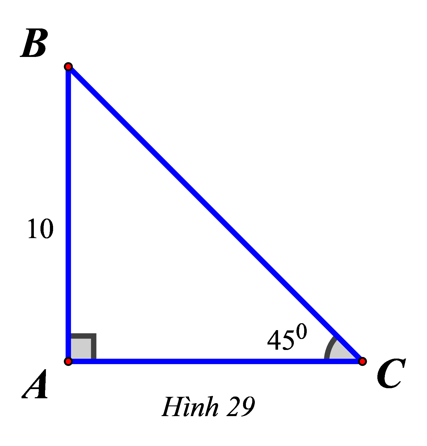Giải tam giác ABC vuông tại A, biết rằng: (ảnh 2)