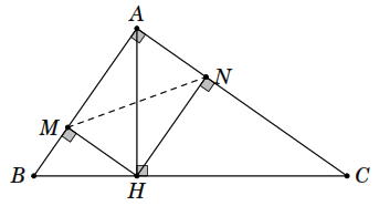 Vẽ \(AH \bot CD\) và \(BK \bot CD\), dễ thấy \(AHKB\) là hình chữ nhật. (ảnh 1)