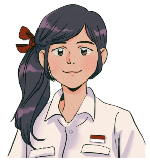 - Does your best friend have short, blond hair? - No, she doesn’t. She has long, black hair.  		True		False (ảnh 1)