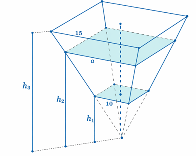 Sau một giờ bơm, tốc độ dâng lên của mực nước trong bể là bao nhiêu m/phút (làm tròn kết quả đến hàng phần trăm)? (ảnh 1)