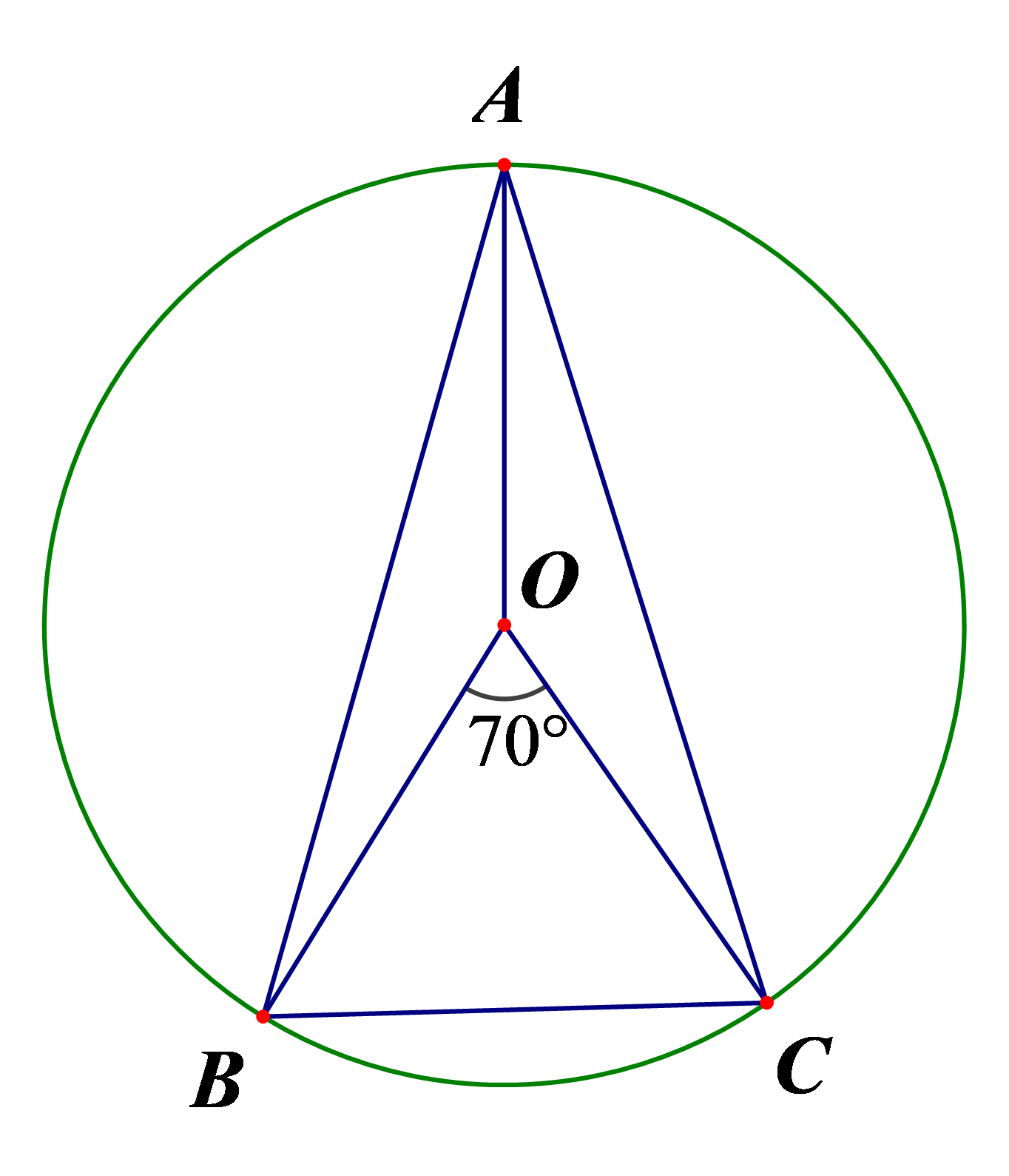 a) Nối \(O\) với \(A\). X&eacute;t tam gi&aacute;c \(AOB\) v&agrave; tam gi&aacute;c \[AOC\]c&oacute;: (ảnh 1)
