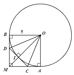 a) Dễ thấy tứ gi&aacute;c \(MBOA\) l&agrave; h&igrave;nh chữ nhật (c&oacute; ba g&oacute;c vu&ocirc;ng) (ảnh 1)