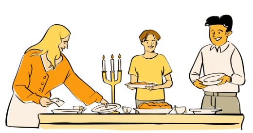 - How do they help at home? - They set the table. 		True		False (ảnh 1)