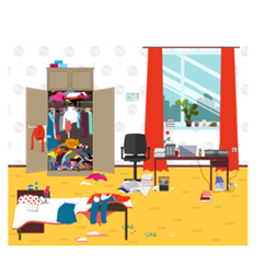 - Was the bedroom messy yesterday? - No, it wasn’t. The bedroom was neat yesterday. (ảnh 1)