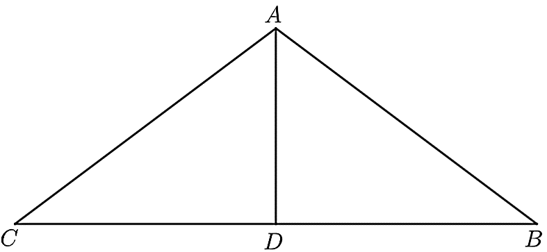 a) Đ&uacute;ng.  V&igrave; tam gi&aacute;c \[ABC\] c&acirc;n tại \[A\] n&ecirc;n \[AD\] vừa l&agrave; (ảnh 1)