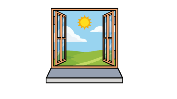 sunny ☐ Từ được cho là “sunny” → Trong hình là một ô cửa sổ hướng ra bầu trời có nắng → điền (ü) vào ô trống. (ảnh 1)