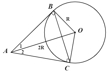 Cho đường tr&ograve;n \(\left( O \right)\), điểm \(M\) nằm n (ảnh 1)