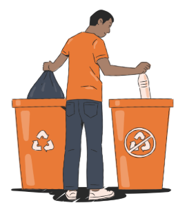 take out the trash Từ được cho là “take out the trash” (vứt rác, đổ rác) → Trong hình là một người đàn ông bỏ rác vào thùng → điền (ü) vào ô trống. (ảnh 1)