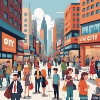 What’s the street like? A. It’s noisy. B. It’s quiet. C. It’s busy. (ảnh 1)