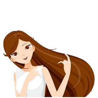 What does she look like? A. She’s handsome. B. She has long hair. C. She has blue eyes. (ảnh 1)