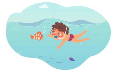 h. He _____ collecting shells. (ảnh 1)