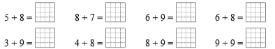 Tính 5 + 8 =  (ảnh 1)
