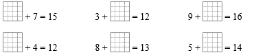 Điền Số? thích hợp  ....+ 7 = 15 (ảnh 1)