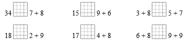 Điền dấu thích hợp  <, >, = ?   34 ..... 7 + 8 (ảnh 1)
