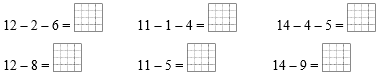 Tính nhẩm: 12 – 2 – 6 = .... (ảnh 1)