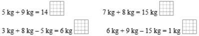 đúng - sai? 5 kg + 9 kg = 14 (ảnh 1)