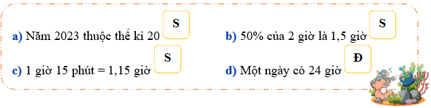 Đúng ghi Đ, sai ghi S: Năm 2023 thuộc thế kỉ 20 (ảnh 1)