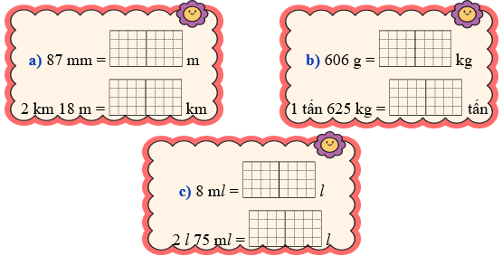 Viết số thập ph&acirc;n th&iacute;ch hợp v&agrave;o &ocirc; trống. (ảnh 1)