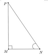 Cho tam giác MNP vuông tại M. Khi đó, cot góc MNP bằng (ảnh 1)