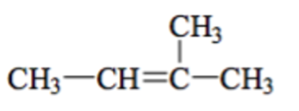 Viết công thức cấu tạo của 2-methylbut –2 – ene. (ảnh 1)