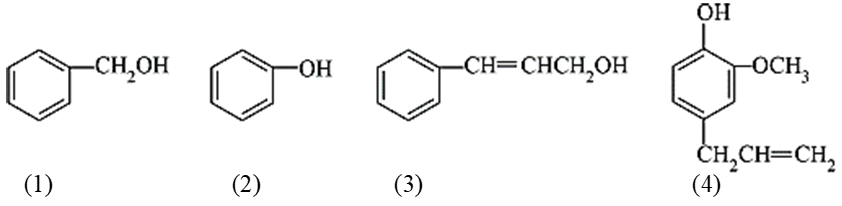 Từ hoa thuỷ tiên tách được 4 hợp chất hữu cơ có công thức cấu tạo như sau:(a) Chất nào có phản ứng với dung dịch NaOH? Viết phản ứng xảy ra.(b) Viết phản ứng xảy ra khi cho chấ (ảnh 1)