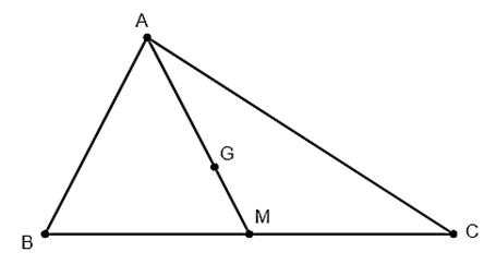 Trong mặt phẳng với hệ tọa độ Oxy cho tam giác ABC có trọng tâm G (2/3;0), biết M (1; - 1) là trung điểm của cạnh BC. Tọa độ đỉnh A là (ảnh 1)