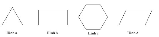Trong các hình sau, hình có trục đối xứng là: (ảnh 1)