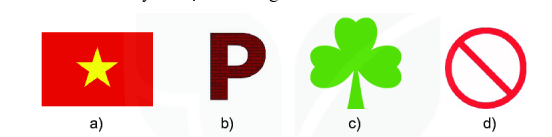 Hình nào dưới đây có trục đối xứng? (ảnh 1)