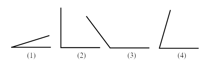 Hình vẽ nào dưới đây là góc tù? (ảnh 1)