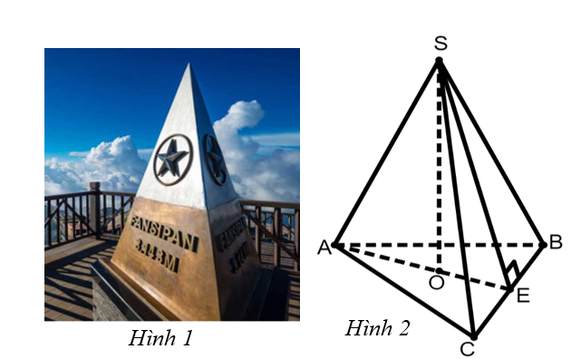 Hình chóp được đặt trên đỉnh Fansipan là một hình chóp tam giác đều được làm bằng (ảnh 1)