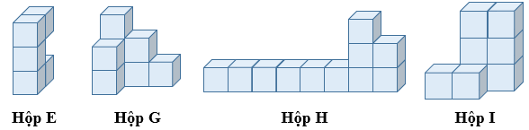 Trong một nh&agrave; m&aacute;y sản xuất đồ chơi, c&oacute; c&aacute;c hộp đồ chơi h&igrave;nh E, G, H, I được gh&eacute;p bởi c&aacute;c khối lego nhỏ bằng nhau. (ảnh 1)